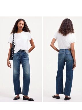Madewell The Darted Barrel Leg Jean